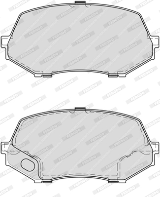 Brake Pad Set, disc brake - FVR4253 FERODO