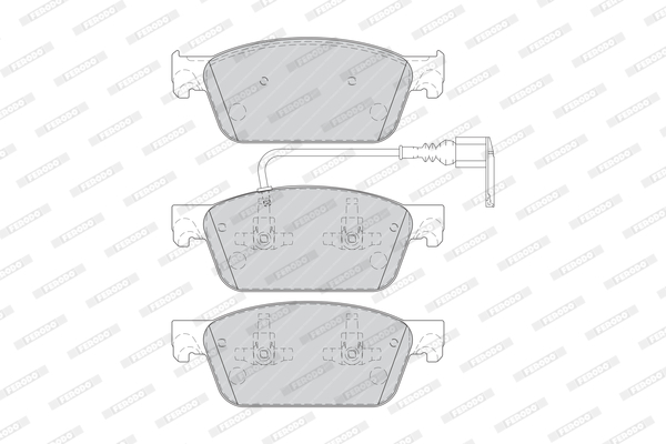 Комплект тормозных колодок, дисковый тормоз - FVR4302 FERODO