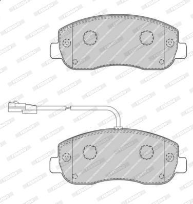 Brake Pad Set, disc brake - FVR4347 FERODO
