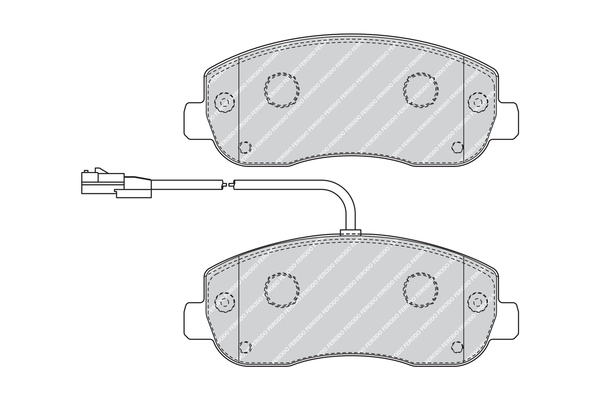 Brake Pad Set, disc brake - FVR4347 FERODO