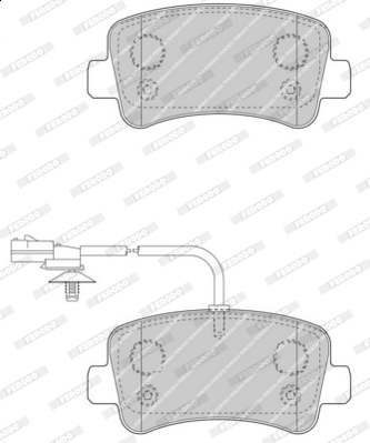 Brake Pad Set, disc brake - FVR4348 FERODO