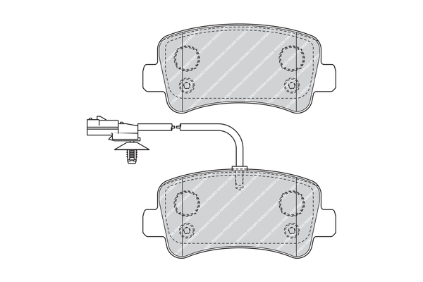 Brake Pad Set, disc brake - FVR4348 FERODO