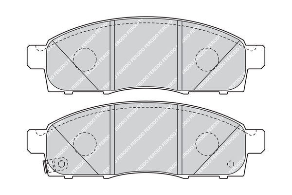 Brake Pad Set, disc brake - FVR4415 FERODO