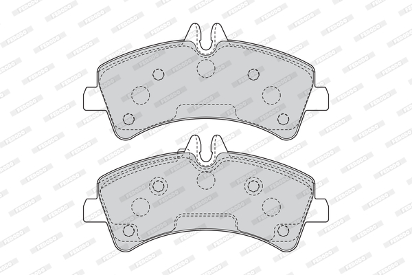 Kit pastiglie freno, Freno a disco - FVR4429 FERODO