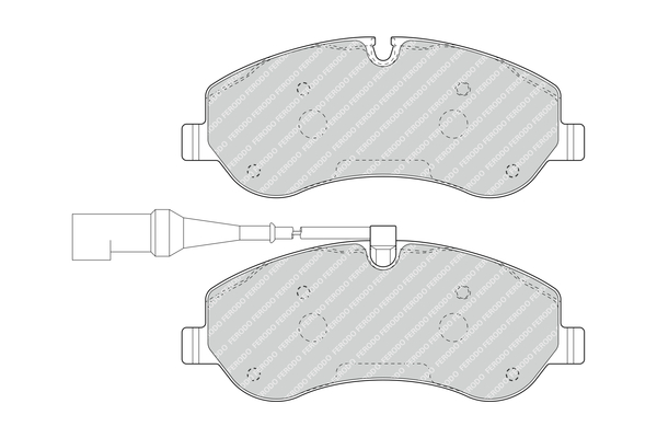 Комплект тормозных колодок, дисковый тормоз - FVR4909 FERODO