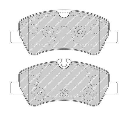 Brake Pad Set, disc brake - FVR5076 FERODO