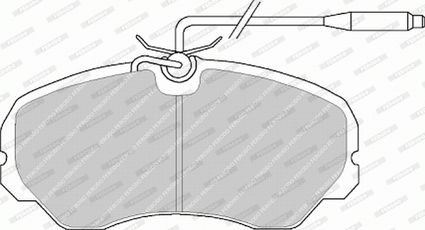 Brake Pad Set, disc brake - FVR510 FERODO
