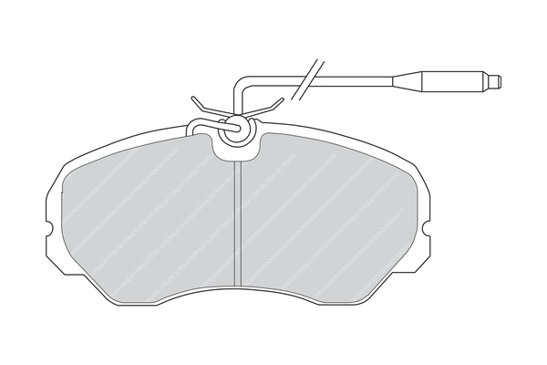 Brake Pad Set, disc brake - FVR510 FERODO