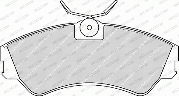 Brake Pad Set, disc brake - FVR785 FERODO