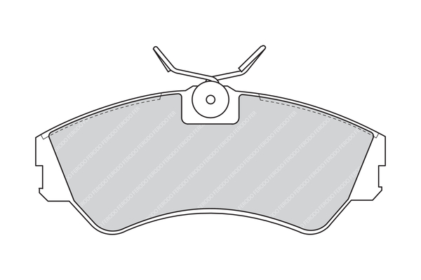 Brake Pad Set, disc brake - FVR785 FERODO