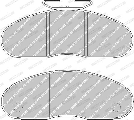 Brake Pad Set, disc brake - FVR791 FERODO