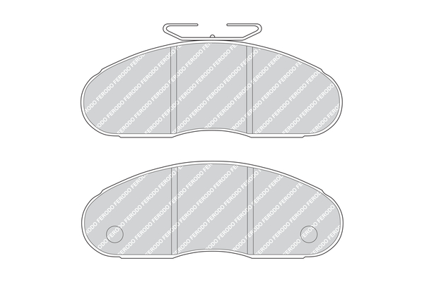 Brake Pad Set, disc brake - FVR791 FERODO