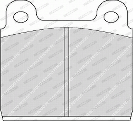 Brake Pad Set, disc brake - FVR84 FERODO