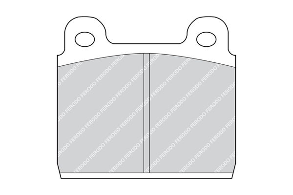 Brake Pad Set, disc brake - FVR84 FERODO