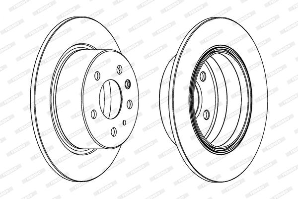 Brake Disc - DDF003 FERODO