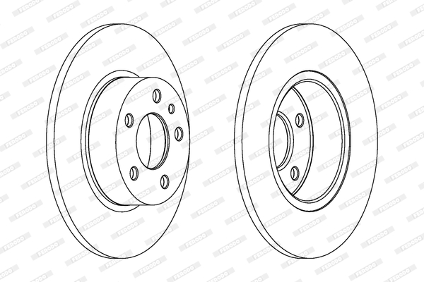 Brake Disc - DDF1171 FERODO