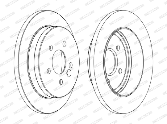 Brake Disc - DDF1037C FERODO