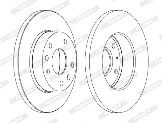 Brake Disc - DDF1100C FERODO