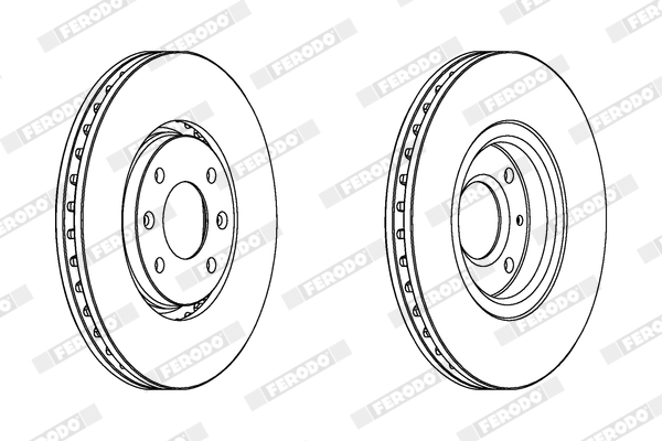 Brake Disc - DDF1106 FERODO