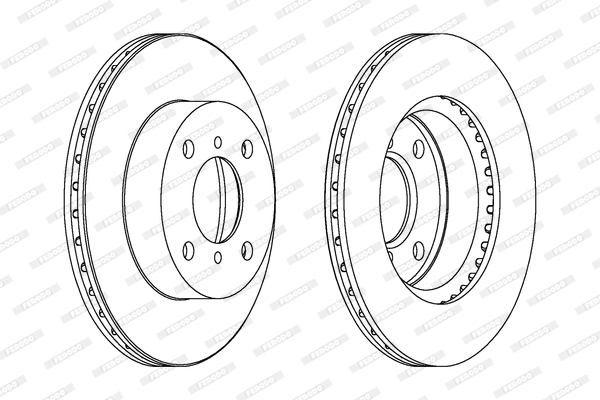 Brake Disc - DDF1511C-1 FERODO
