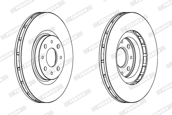 Brake Disc - DDF1122 FERODO