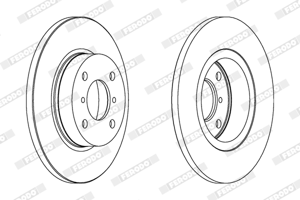 Brake Disc - DDF1148C FERODO