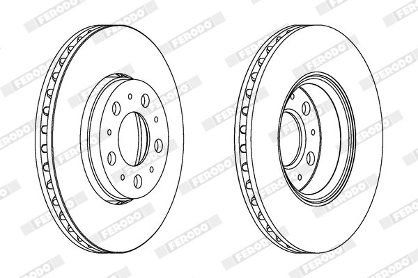 Brake Disc - DDF1163C FERODO
