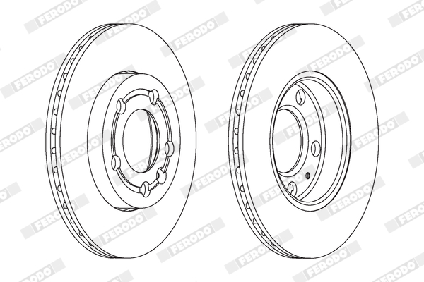 Brake Disc - DDF1164 FERODO