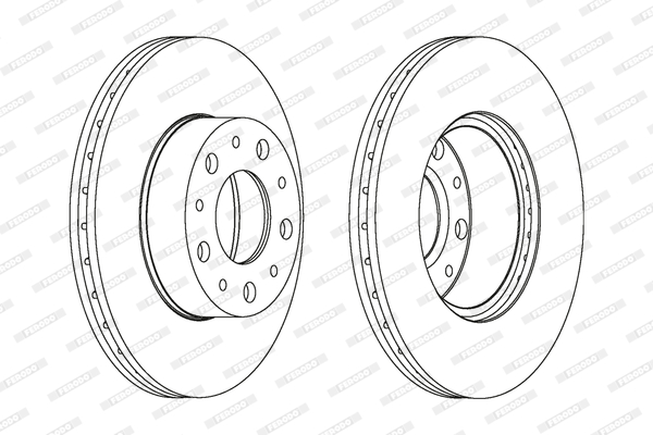 Brake Disc - DDF1170C FERODO