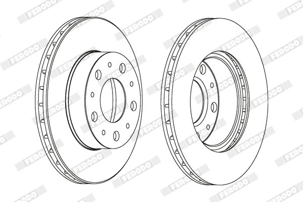 Brake Disc - DDF1171 FERODO
