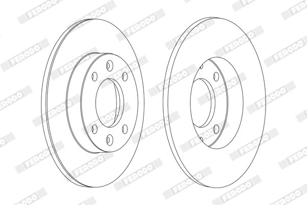 Brake Disc - DDF1178C FERODO