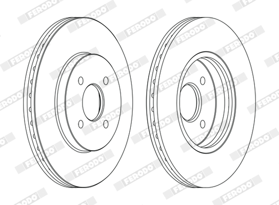 Brake Disc - DDF1195C FERODO