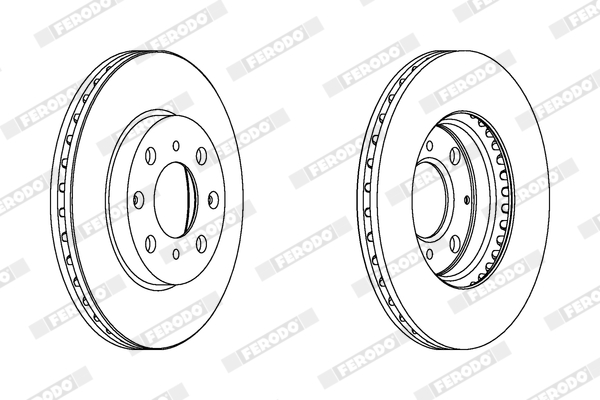 Brake Disc - DDF1231C FERODO