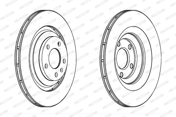 Brake Disc - DDF1240C FERODO