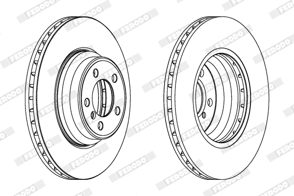 Brake Disc - DDF1245C-1 FERODO