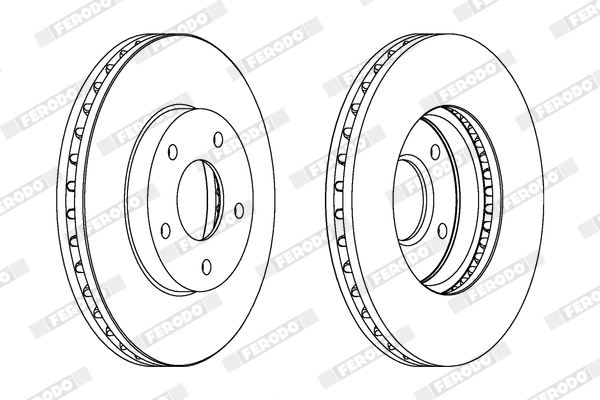 Brake Disc - DDF1249C FERODO