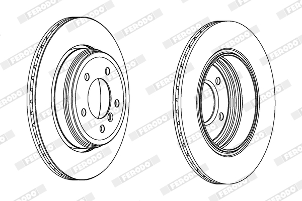 Brake Disc - DDF1260C FERODO
