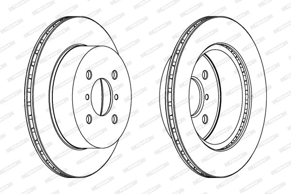 Brake Pad Set, disc brake - FDB114 FERODO