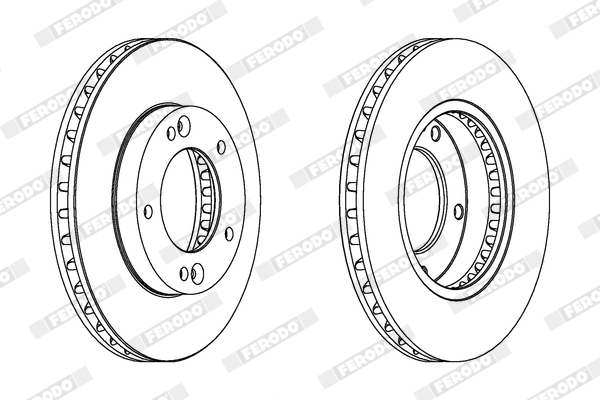 Brake Disc - DDF1290C FERODO