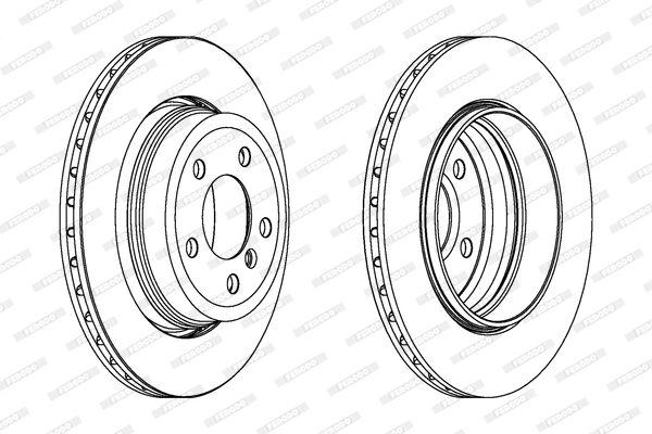 Brake Disc - DDF1297C-1 FERODO