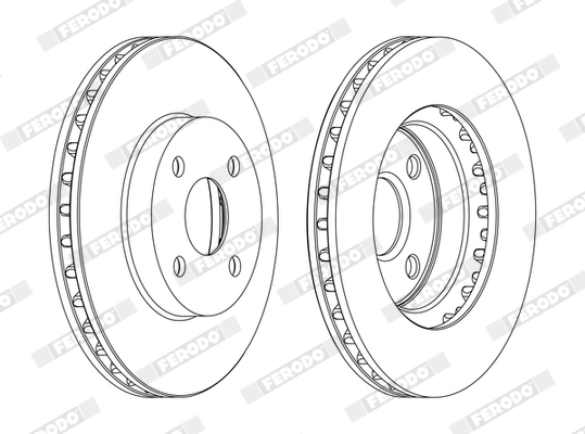 Brake Disc - DDF1309C FERODO