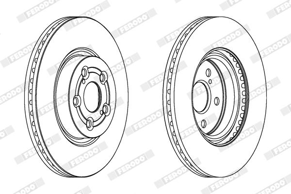 Brake Disc - DDF1315C FERODO