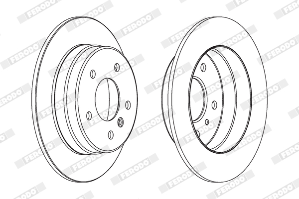 Brake Disc - DDF1362C FERODO