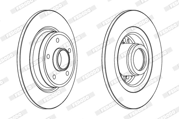 Brake Disc - DDF1364C-1 FERODO