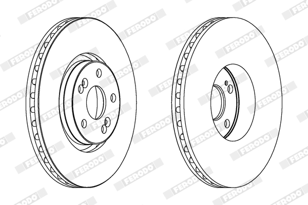 Brake Disc - DDF1368C-1 FERODO