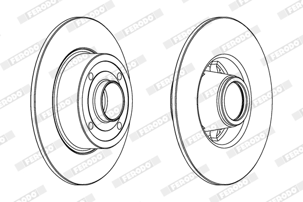Brake Disc - DDF1369C-1 FERODO