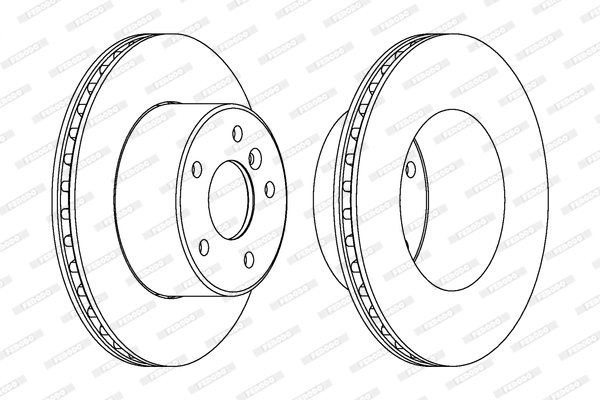 Brake Disc - DDF1379C-1 FERODO