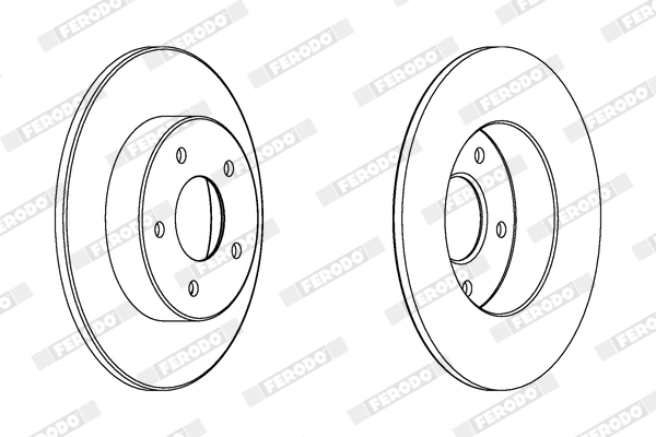Brake Disc - DDF1383 FERODO