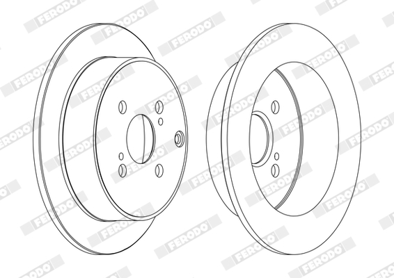 Brake Disc - DDF1409C FERODO