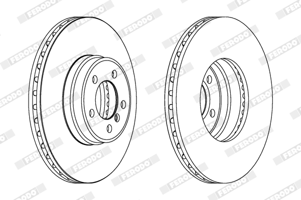 Brake Disc - DDF1411C-1 FERODO